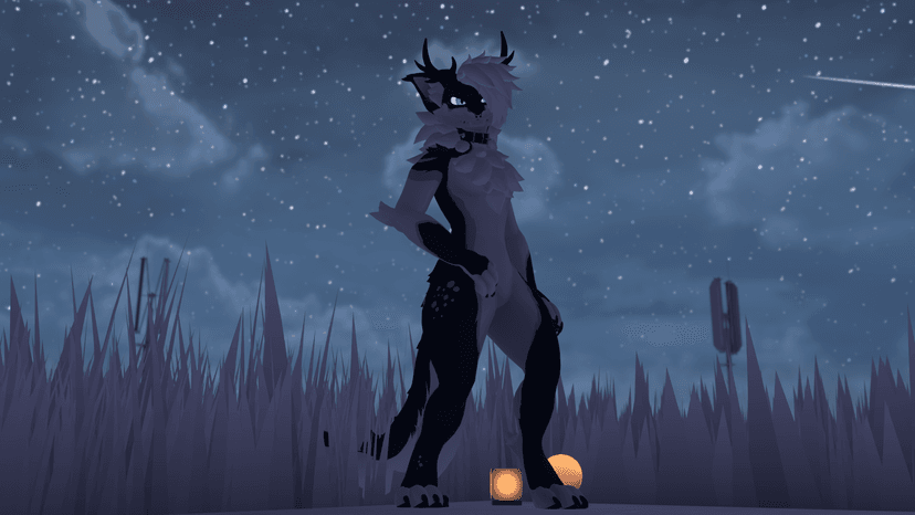 Shiro bailando en VRChat con Kyubi Trackers