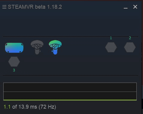 Dispositivos en SteamVR